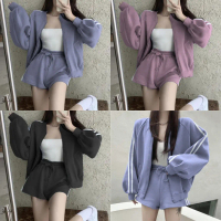 SET SWEATER CELANA PENDEK WANITA | LISA ONE SET SETELAN WANITA FLEECE Baju Fit Jaket Nyaman Panjang