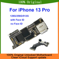 100% Original Unlocked Motherboard for iPhone 13 Pro 128g 256g 512g Mainboard With Face ID Clean iCloud Logic Board Full Chips