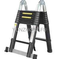 3.2m/3.8m/4.4m/5m/5.6m/6.2m aluminium telescopic step ladder for household