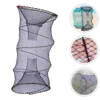 Fishing Bait Trap Round Spring Crab Trap Outdoor Minnow Fishing Net