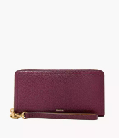 Fossil Fossil Logan RFID Zip Around Clutch Berry Dompet Wanita SL7831-649