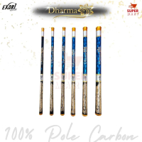 Supermart Surabaya Tegek Ruas Pendek 35cm EXORI Dharma Pole Carbon 100% Joran Pancing Kaku - SS