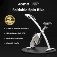 JOMO Foldable Spin Bike – Compact, Portable, Silent, and Adjustable for Home Workout