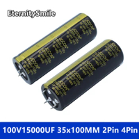 15000UF100V 35x100MM Inverter Capacity 100V15000UF Electrolyte Capacitor 100V Oxygen Capacitor For Hifi Amplifier Low ESR