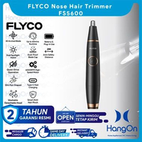 FLYCO FS5600 Nose & Ear Hair Trimmer Precision Blade System Portable Electric Shaver Detachable Head
