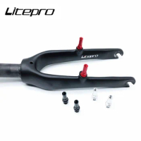 Litepro Folding Bicycle M10 Front Fork V Brake Column Mountain MTB Road Bike Seat Base Accessories Parts