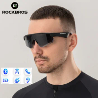 ROCKBROS Wireless Cycling Glasses Polarized/Photochromic Bluetooth 5.2 Sunglasses Headset Telephone Driving MP3 UV400 Eyewear