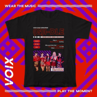 【Hot】 เสื้อยืด ลาย KPOP (G)I-DLE - VOIX WRAPPED 2023 (SOYEON, MIYEON, MINNIE, YUQI, SHUHUA)