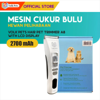 Volk Pets Hair Pet Trimmer A8 LCD Display / Alat Cukur Bulu Hewan