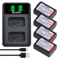 4X 2000mAh NP-FW50 NP FW50 Battery + LED USB Dual Charger for Sony A6000 A6400 A6300 A6500 A7 A7II A7RII A7SII A7S A7S2 A7R