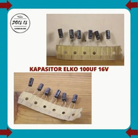 KAPASITOR ELKO 100UF 16V | ELKO 100 UF 16 V