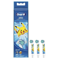 [東京直購] BRAUN Oral-B EB10 3入 藍 皮卡丘 牙刷頭 兒童電動牙刷專用替換刷頭 神奇寶貝 EB10S-3-PKMBL
