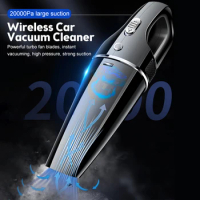 20000Pa Portable Handheld Vaccum Cleaners 120W High Power Suction Wireless Vacuum Cleaner Wet And Dry Use For Car Home Office