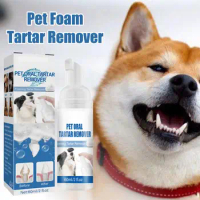 Pet Tartar Remover Remove Tartar Yellow Teeth Bad Breath Clean Teeth Scaling Oral Foam Cleaning Care Foam Oral Breath Freshener