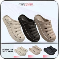 MSH NB-009 SIZE 36-41 Tinggi 4 Cm Sendal Loafer Wanita Bahan Eva Ringan Tahan Air Anti Slip