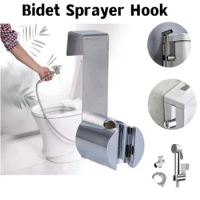 Stainless Steel Holder Hook Hanger For Hand Shower Bathroom Toilet Spray Gun Stand Toilet Bidet Sprayer Bathroom Accessories