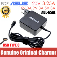 Original For Asus 20V 3.25A 15V 3A 9V 3A 12V 3A 5V 2A type C Laptop AC Adapter Charger zenbook3 B944