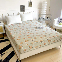 Aloe Cotton Printed Bed Sheet Dustproof Bed Cover Student Dormitory Non-Slip Bed Sheet Three-Piece S