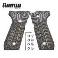 Guuun G10 Grips For Beretta 92/96 92fs M9 92A1 INOX Decorative Non-slip Handle Panel Mechanical Texture
