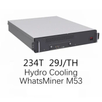 Brand New MicroBT WhatsMiner M53 Hydro 234TH/s 6670W to 6902W Water Cooling Asic Miner Shipping From Shenzhen