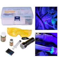 Automobile Fluorescent Leak Detection Tool Auto Air Conditioning Repair Tool R134a Refrigerant Gas A/C Leak Test Detector UV Dye