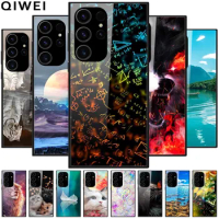 For Samsung S23 Ultra 5G Case S 23 2023 Tempered Glass Hard Back Covers for Samsung Galaxy S23 Plus Phone Cases S23Ultra Bumper