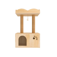 Wood Eco-friendly Cat Tree House Natural Furniture Make Cat Climbing Tree Wholesale Cat Scratching With Warm