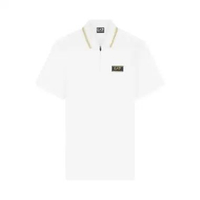 EA7 (Emporio Armani) Premium Label Jersey Polo Shirt White XL White