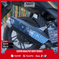 NSA COVER KNALPOT VARIO 125 150 DOFF & CARBON SERIES TUTUP KNALPOT TAMENG KNALPOT VARIO COVER KNALPO