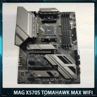 MAG X570S TOMAHAWK MAX WIFI For Msi AMD AM4 DDR4 128G PCI-E 4.0 M.2*2 SATA3 USB3.2 ATX Desktop Motherboard Works Perfectly