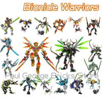 New Bionicle Warriors Building Blocks Golden Mask Anime Action Figures Soldier Robot Bricks Toys For Boys Kids Birthday Gifts