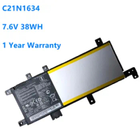 C21N1634 Laptop Battery for Asus Vivobook R542UR R542UR-GQ378T FL5900L FL8000L X542U A580U X580U X580B V587U 7.6V 38WH