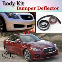For Infiniti Q50 V37 2013 2014 2015 Bumper Lip / Front Spoiler Deflector For TG Fans to Car Tuning View / Body Kit / Strip Skirt