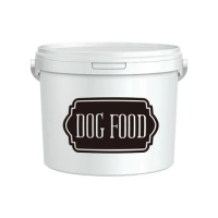Dog Food Decal Pet Food Canister Vinyl Sticker Label Decor , Dog Dry Food Container Sign Vinyl Art Sticker Decals Decoration