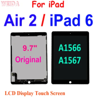 9.7" Original For iPad Air 2 LCD for iPad 6 A1566 A1567 LCD Display Touch Screen Digitizer Assembly for iPad 6 LCD Replacement