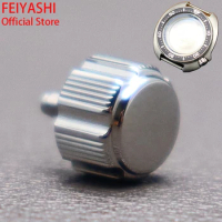 6.5mm skx 6105 Watch Crown Stainless Steel Accessories Parts For Seiko 44mm Cases skx009 skx013 skx007 NH35 NH36 Movement