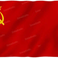 Soviet Union Flag Vivid Color and Fade Proof Canvas Header and Double Stitched Union of Soviet Socia