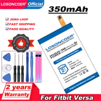 LOSONCOER 350mAh Battery For Fitbit Versa / Versa Lite FB504, FB505 SP27 FB415 1828SF Heart Rate Monitoring Smart Watch