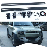 Power step bars For Land Rover Defender L663 4 door 2020-2023 electric running board side step bar Nerf bar pedal