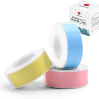 3 rolls Thermal Sticker Self-adhesive Name Label Paper Price Label Stickers for Label printer D30 Thermal Label Maker Paper