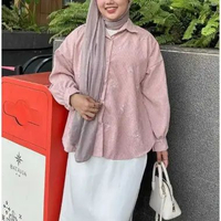 DOLLAR - ZFS KEMEJA CORDUROY WANITA ADIRA BORDIR TOP LENGAN PANJANG / FANZIE BORDIR PITA IMPORT PREM