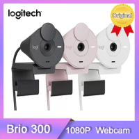 100% Original Logitech Brio 300 New HD Webcam Live Online Class Camera Computer Camera 1080P Camera Brio 300