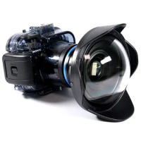 Weefine Wfl01 Fisheye Wide Angle Conversion Wet Lens M67 24mm Thread For Sony Rx 100 Canon G7x Camera Housing Case Underwater