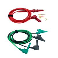 Suitable For KYORITSU Insulation Resistance Tester High Voltage Test Lead Bar Probe Clips Thickened Silicone Cable DC20000V