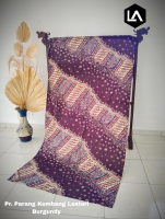 Kain Batik Printing Motif Parang Kembang Lestari Burgundy