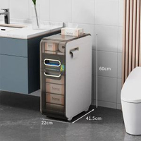 衛生間夾縫收納櫃抽屜式廁所窄縫儲物櫃家用浴室窄縫隙櫃