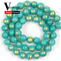 Natural Light Green Lapis Lazuli Jades Stone Round Beads for jewelry Making 4/6/8/10mm Gemstones Beads Diy Bracelets Accessories