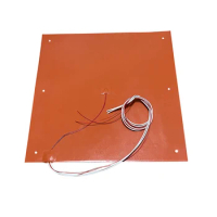 Electric Silicone Heating Pads Rubber Plate Adhesive NTC 100K Thermistor 400x400MM Tronxy X5SA-400 6 Holes 3D Printer Heater bed