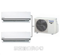 國際牌《變頻冷暖》1對2分離式冷氣 CU-2J45FHA2/CS-K22FA2+US-K28FA2 (適用4+5坪)