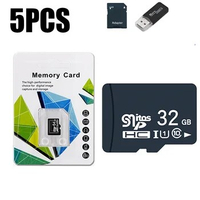 5PCS TF Card Class10 128GB 256GB cartao de memoria 32GB 64GB 16G SD Card 8G 4GB 2GB Micro Flash Memory Card for Digital Devices